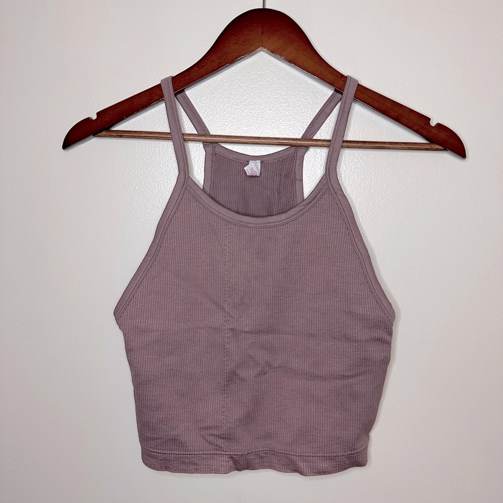 Woman Ribbed Crop Tank